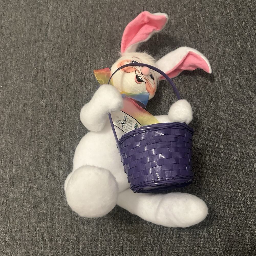 Annalee Easter Bunny with Purple Basket